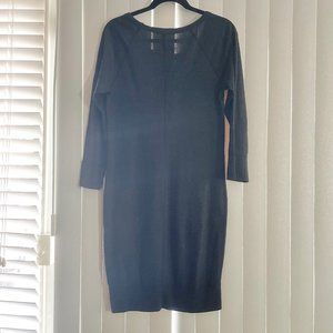 James Perse Women's Size 2 Sweatshirt Dress Charcoal Grey